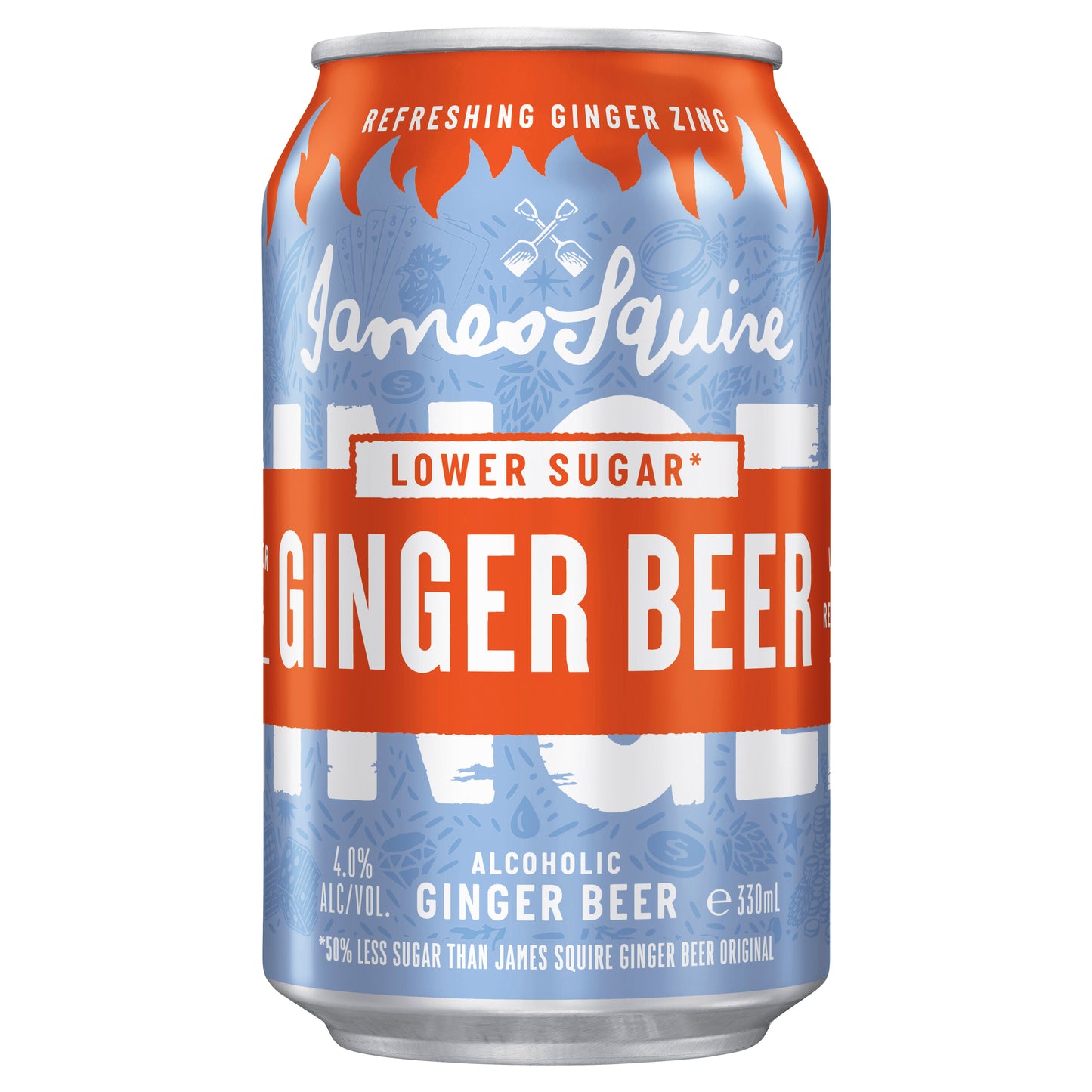 James Squire Ginger Beer Low Sugar Can 330ml