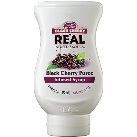 Real Black Cherry Purée Infused Syrup 500ml