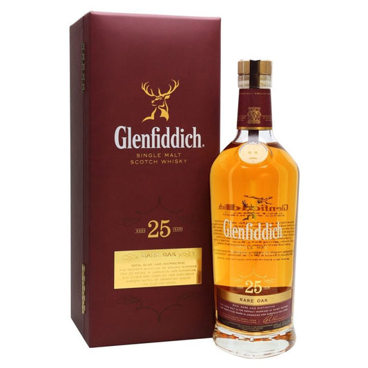 Glenfiddich 25 Year Old Rare Oak Single Malt Scotch Whisky 700ml