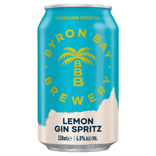 Byron Bay Sparkling Cocktail Lemon Gin Spritz Can 330ml