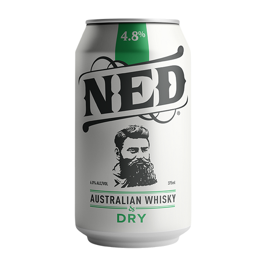 NED Australian Whisky & Dry 4.8% Cans 375ml