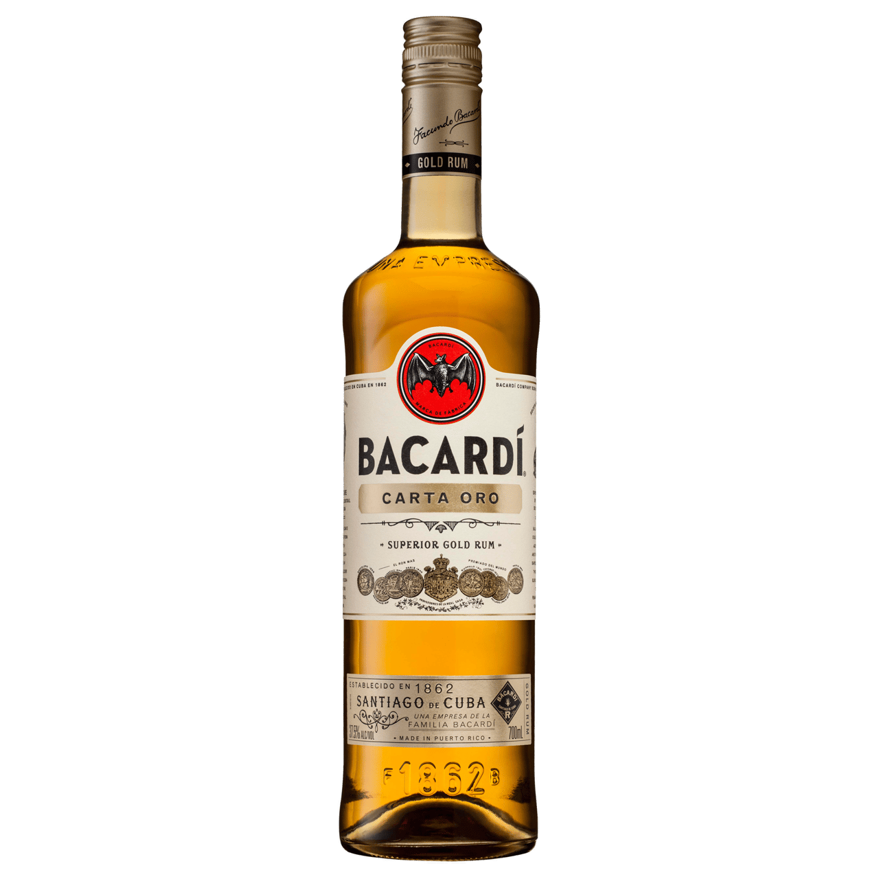 Bacardi Carta Oro Superior Gold Rum 700ml