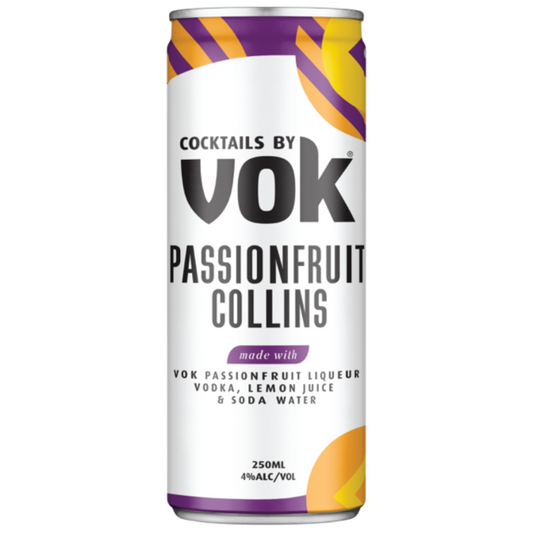 Vok Passionfruit Collins Cocktail Can 250ml