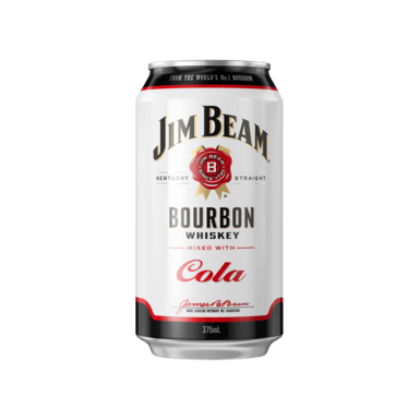 Jim Beam Bourbon & Cola Cans 375ml