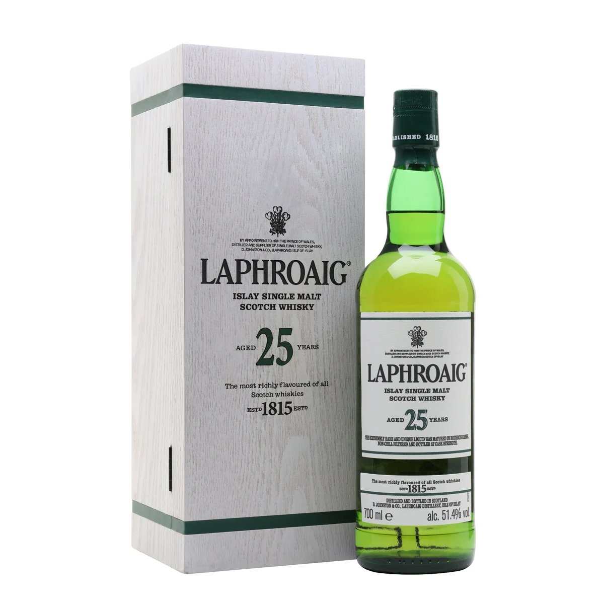Laphroaig 25 Year Old Single Malt Scotch Whisky 700ml