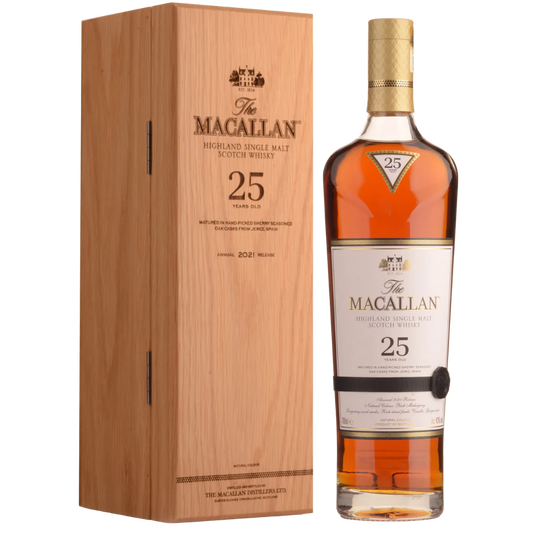 The Macallan 25 Year Old Single Malt Scotch Whisky 2021 Annual Release 700ml
