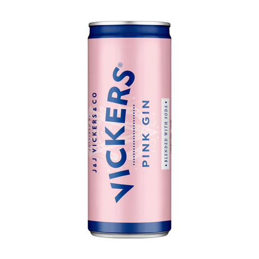 Vickers Pink Gin & Soda 250ml