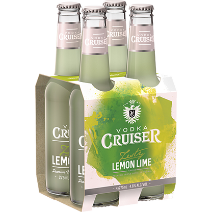 Vodka Cruiser Zesty Lemon Lime 275ml