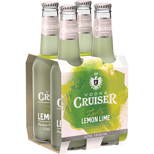 Vodka Cruiser Zesty Lemon Lime 275ml
